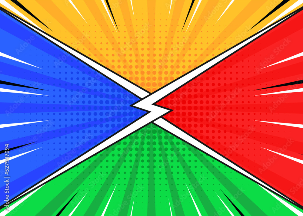 Obraz premium background design with comic concept