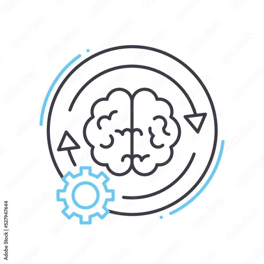 problem solving line icon, outline symbol, vector illustration, concept sign problem solving line icon, outline symbol, vector illustration, concept sign