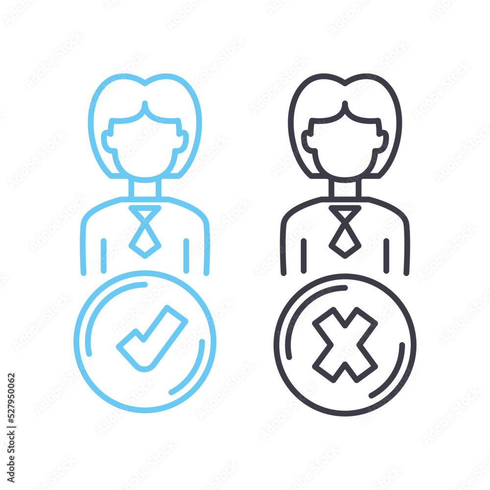 refuse line icon, outline symbol, vector illustration, concept sign refuse line icon, outline symbol, vector illustration, concept sign