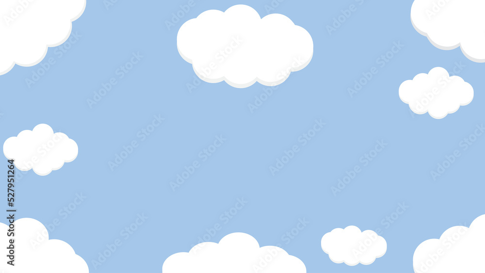cute colorful cloudy sky wallpaper decoration