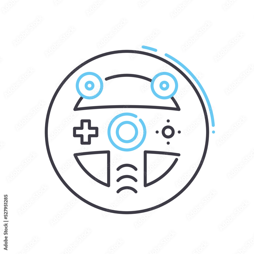 racing game line icon, outline symbol, vector illustration, concept sign racing game line icon, outline symbol, vector illustration, concept sign