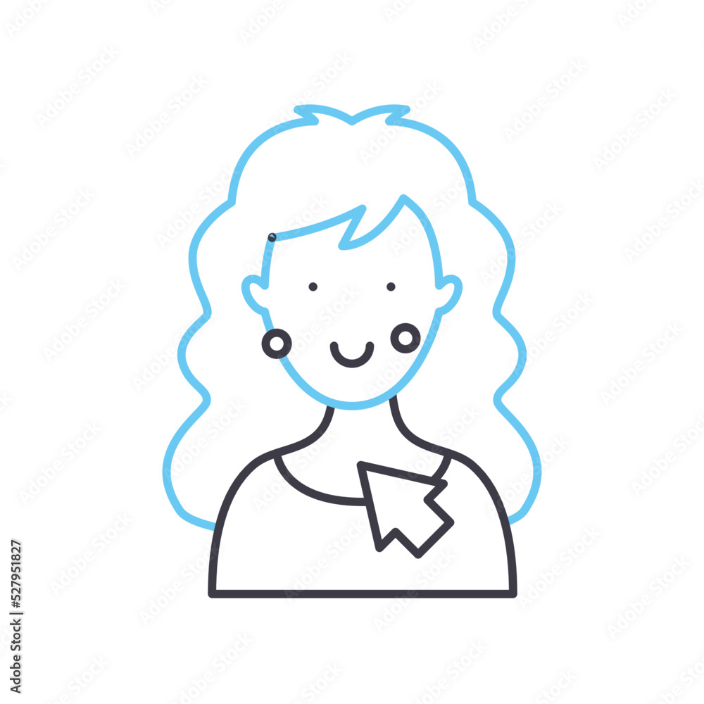 retouching line icon, outline symbol, vector illustration, concept sign retouching line icon, outline symbol, vector illustration, concept sign