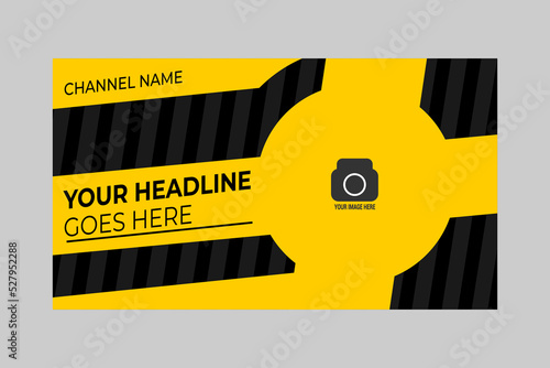 elegant thumbnail template for content on the youtube channel