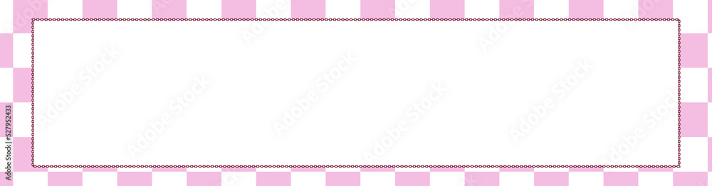 cute colorful banner, tag, label, tape checkers decoration