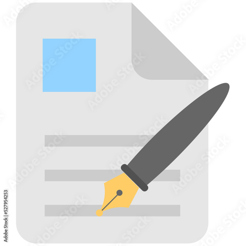 Signature Vector Icon