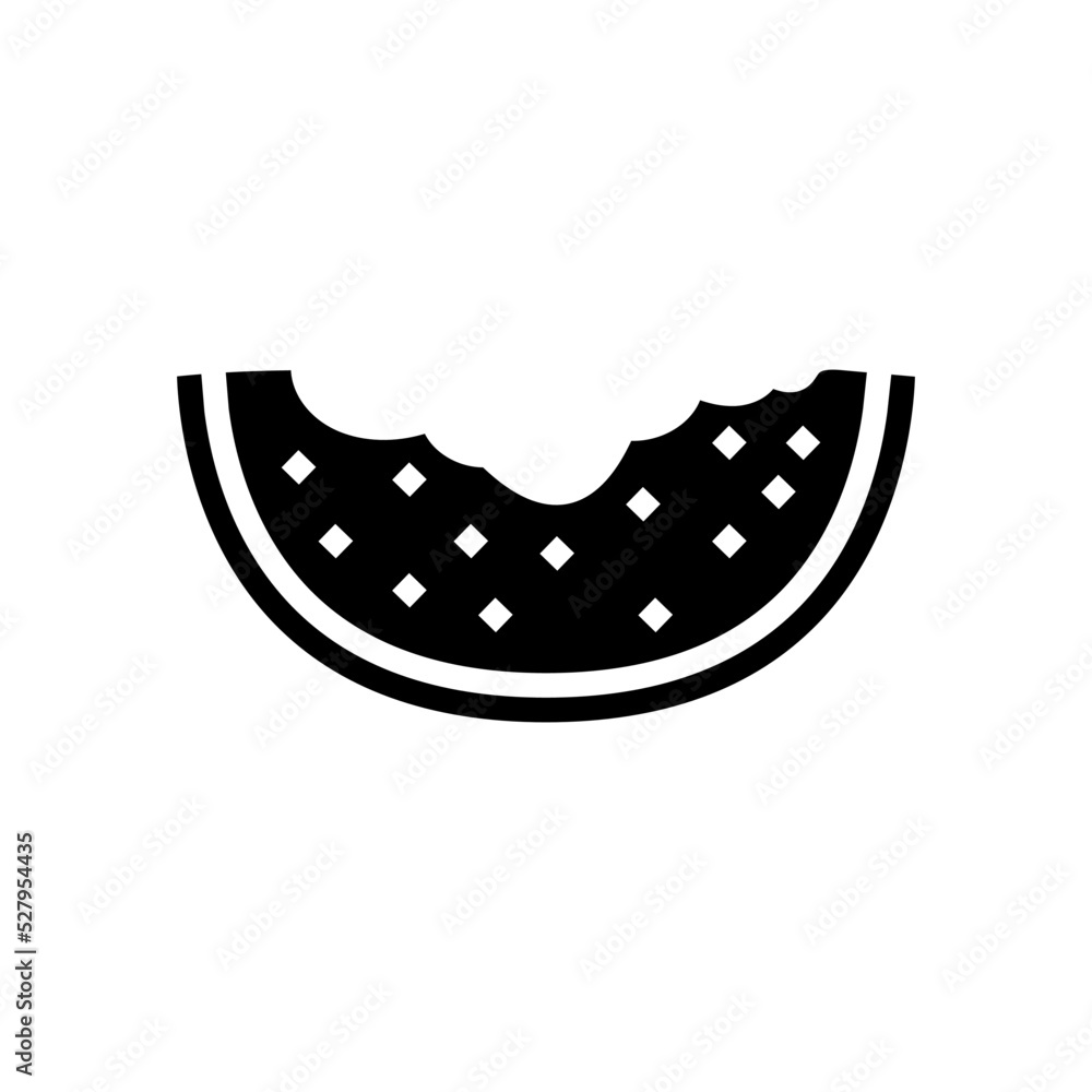 food watermelon glyph icon vector. food watermelon sign. isolated symbol illustration food watermelon glyph icon vector. food watermelon sign. isolated symbol illustration