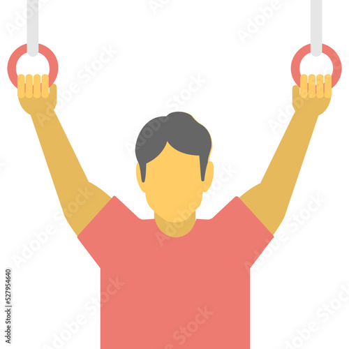 Gymnastic Rings Vector Icon