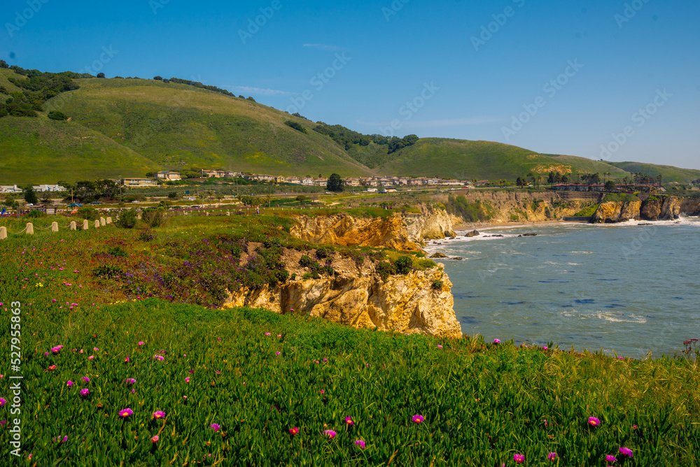 play, streets, friendly, sign, bluffs, scenic, spring, view, cityscape, season, california, military, dinosaur, highway, sky, zip, caves, equipment, coast, ocean, landscape, travel, river, beach, blue