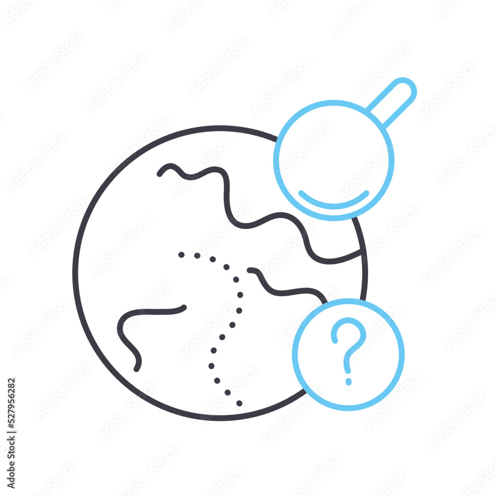 search line icon, outline symbol, vector illustration, concept sign search line icon, outline symbol, vector illustration, concept sign