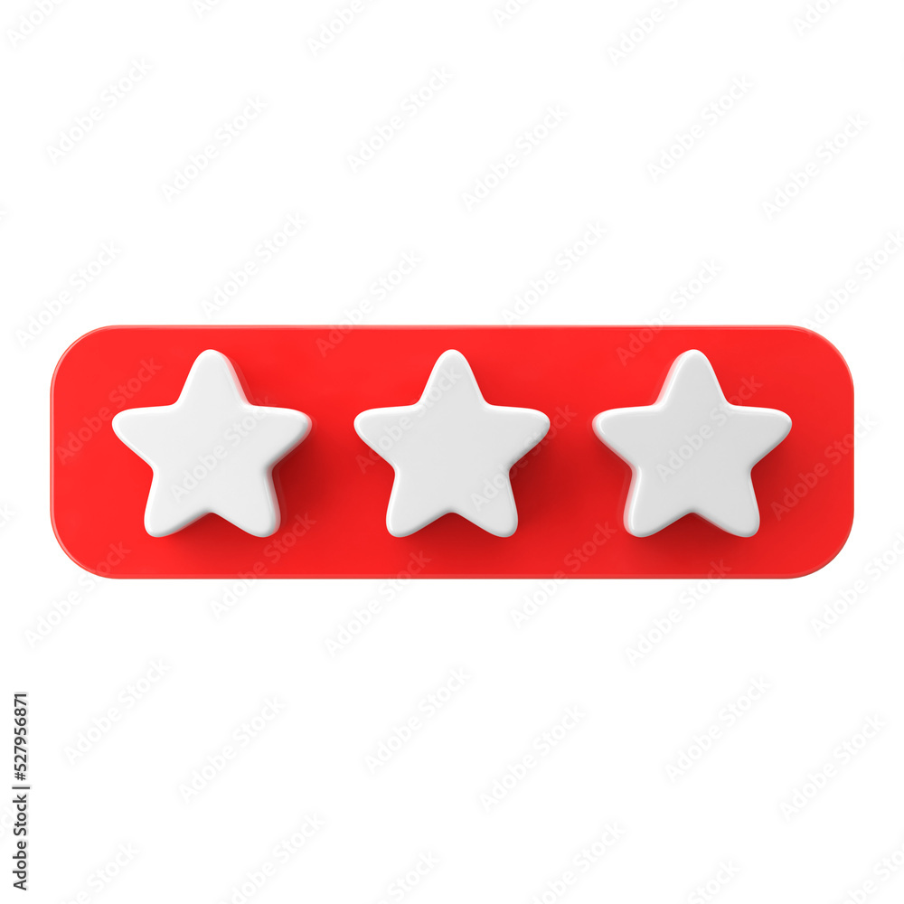 Review star. Star rating. 3D element. Review star. Star rating. 3D element.