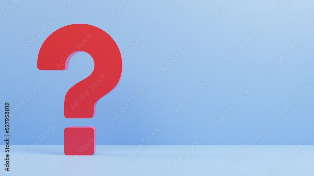 3d question mark on blue background, faq banner design concept, 3d rendering 3d question mark on blue background, faq banner design concept, 3d rendering