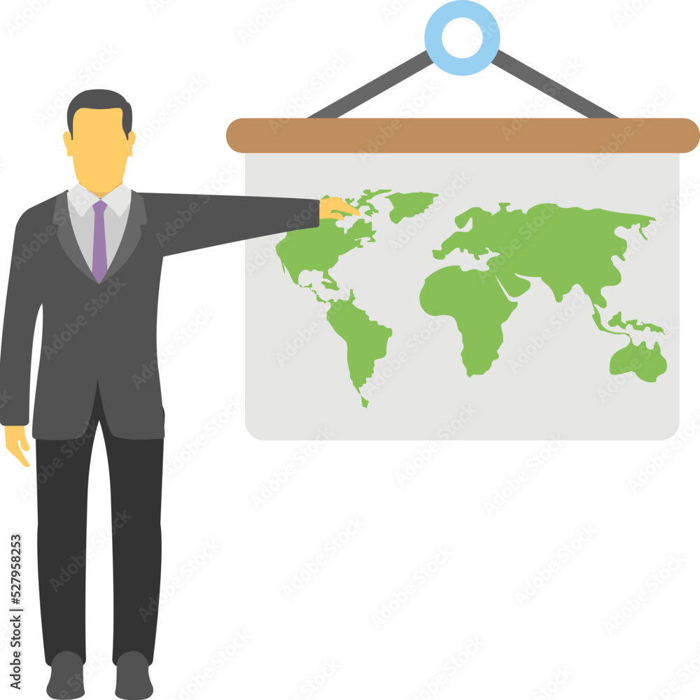 Business Presentation Vector Icon Business Presentation Vector Icon