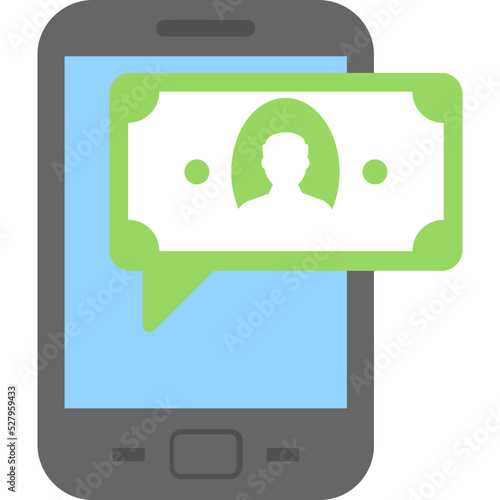 Mobile banking Vector Icon