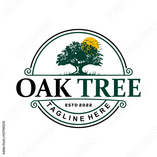 Tree service logo template	
