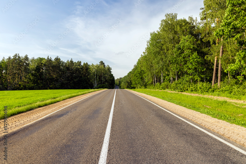 paved road for car traffic