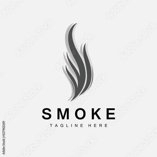 Steam Steam Logo Vector Hot Evaporating Aroma. Smell Line Illustration, Cooking Steam Icon, Steam Train, Baking, Smoking