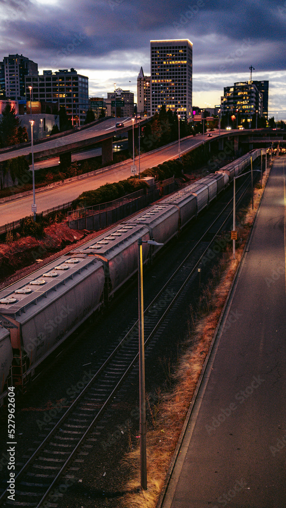 Obraz premium Train City