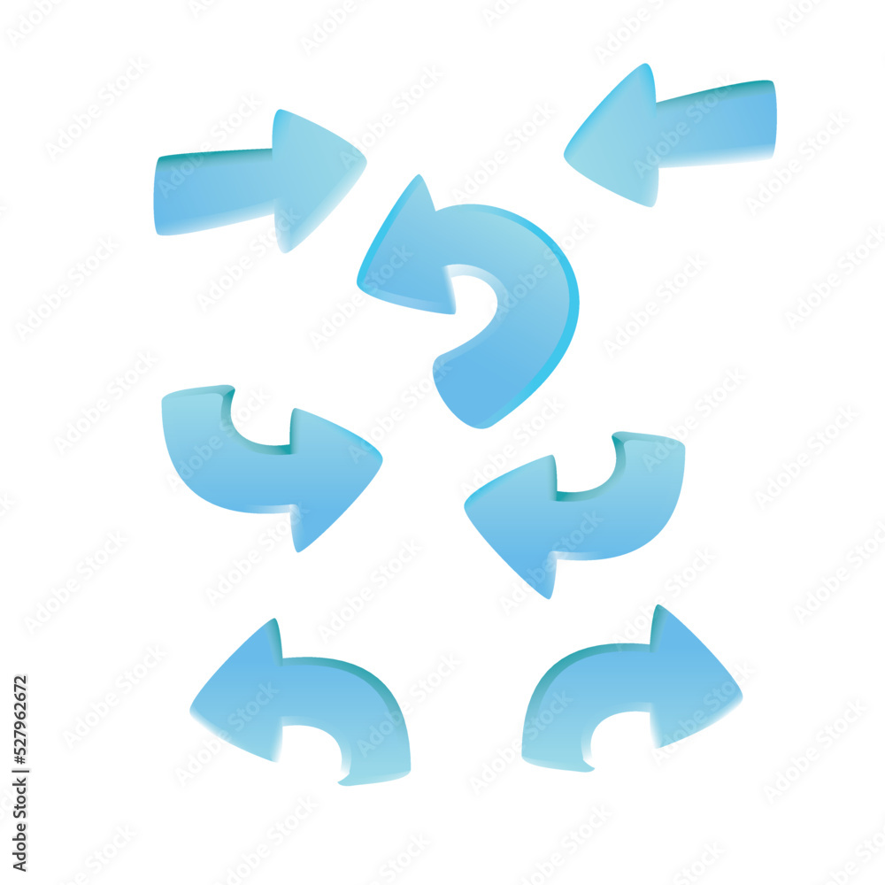 realistic modern arrow. pointer direction sign and symbol. realistic modern arrow. pointer direction sign and symbol.