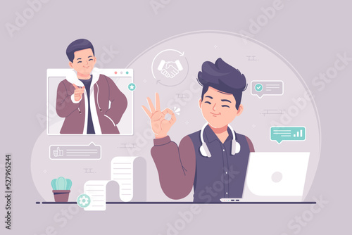 good client treatment concept illustration