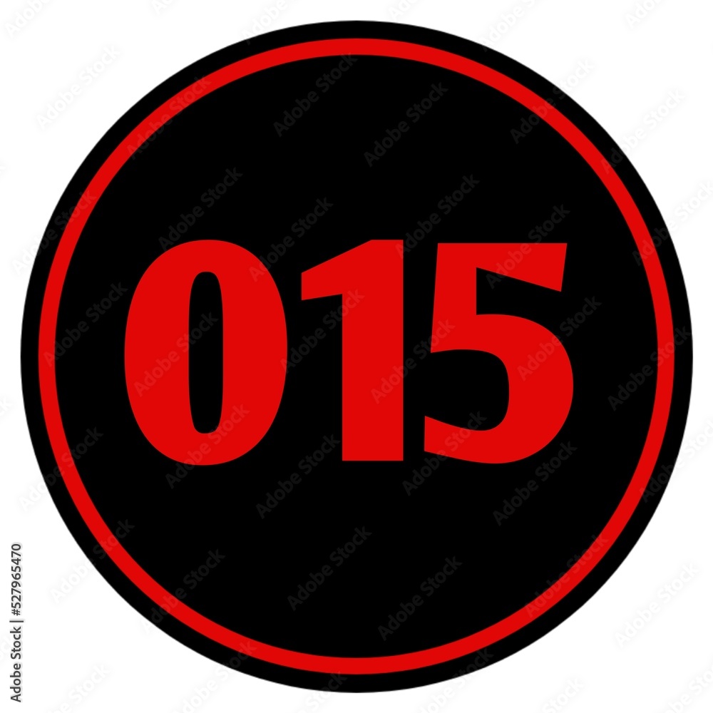 The serial number of participants in the form of a circle with a black background, red numbers to be placed on the chest or back The serial number of participants in the form of a circle with a black background, red numbers to be placed on the chest or back