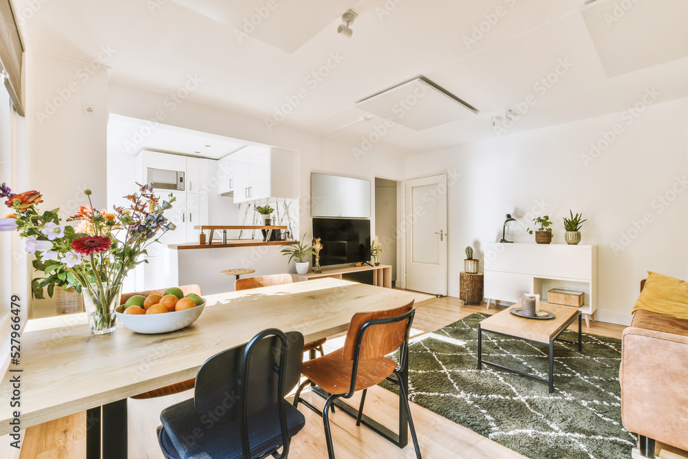 Photo inspiration: Studio Apartment Modern Minimalist Interior Design Reference: Contemporary Minimalist Style Interior Design Of Light Studio Apartment