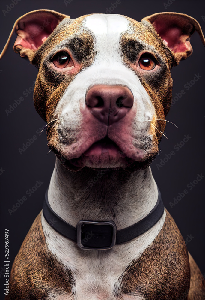 The American Pit Bull Terrier is a companion and family dog breed. Originally bred to “bait” bulls, the breed evolved into all-around farm dogs, and later moved into the house to become “nanny dogs”.