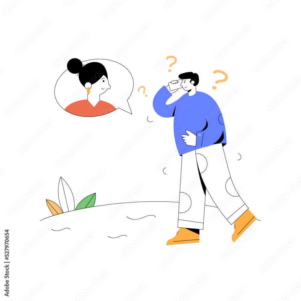 A flat illustration of social network A flat illustration of social network