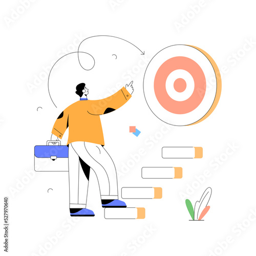 A flat illustration of project management 