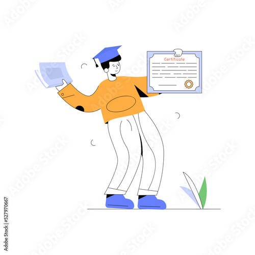 A character based flat illustration of business discussion 