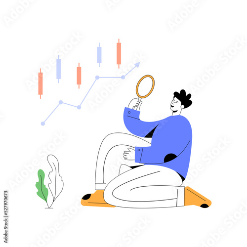 A character based flat illustration of business discussion 