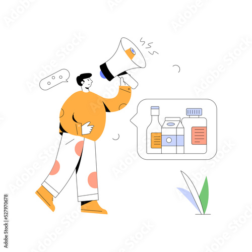 A character based flat illustration of business discussion 