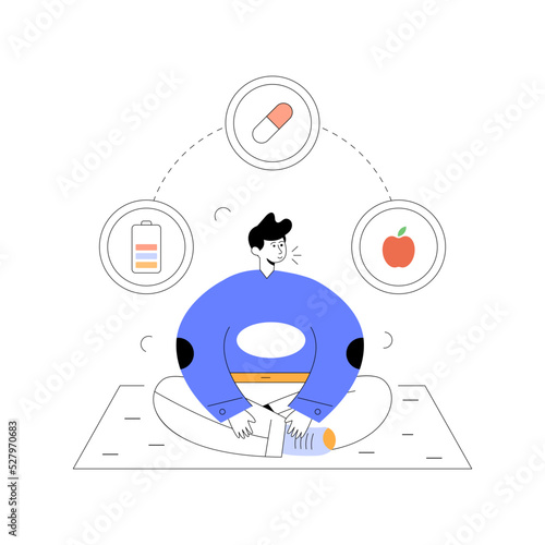 A character based flat illustration of business discussion 