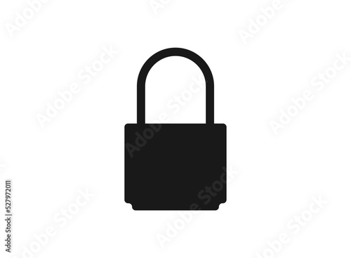 Lock icon for graphic design projects. vector illustration.