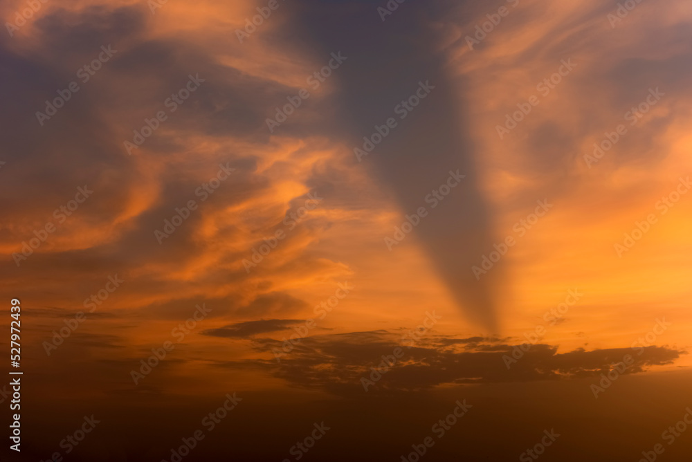 clouds and skies, beautiful pattern of clouds with sunbeam in the dramatic sky, beautiful nature on the sky 