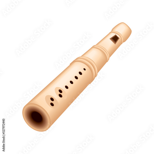 Photo realistic flute instrument