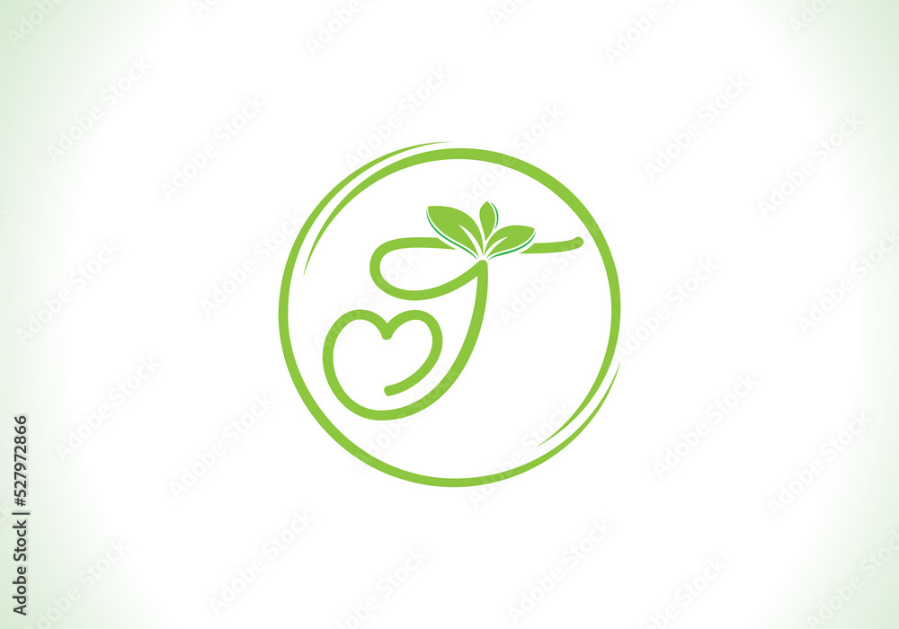 Love healthy and green nutrition leaf logo design vector and the letters. Green love leaf vector. with T Love healthy and green nutrition leaf logo design vector and the letters. Green love leaf vector. with T