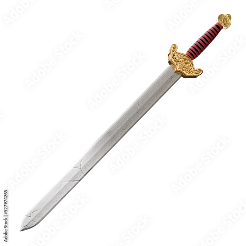 sword isolated on white