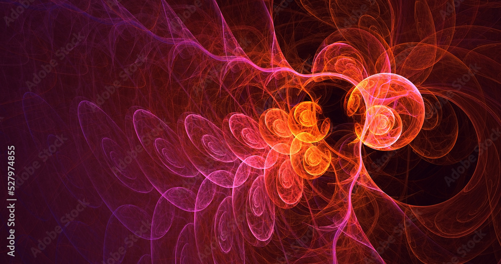 3D rendering abstract multicolor fractal light background 3D rendering abstract multicolor fractal light background