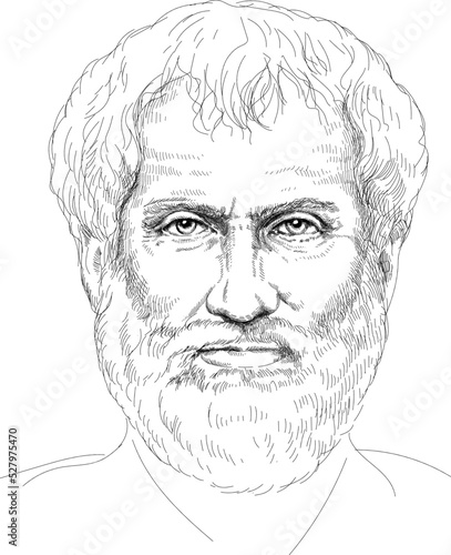 Aristotle - Greek philosopher and polymath during the Classical period in Ancient Greece photo