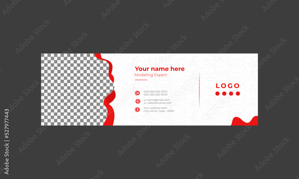 Email signature design Modern Business Simple email signature template Email signature design Modern Business Simple email signature template