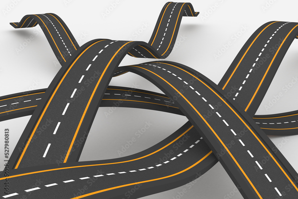 Naklejka premium Bumpy road background