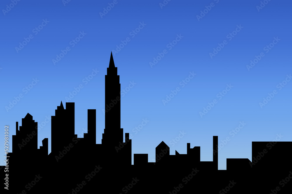 Silhouette cityscape