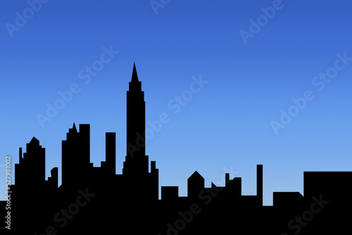 Silhouette cityscape