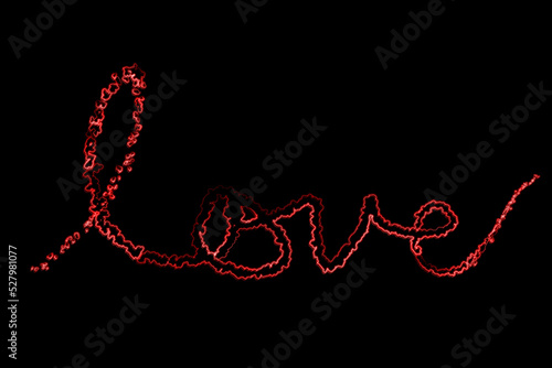 Red love written