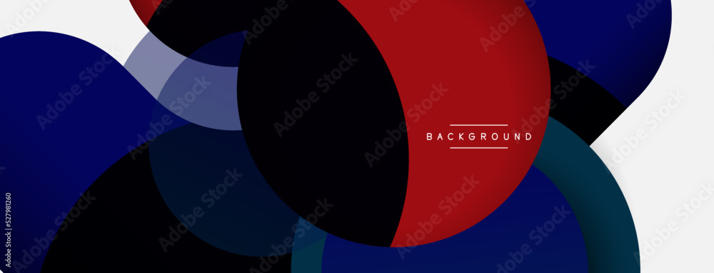 Circle and round shapes abstract background. Vector illustration for wallpaper banner background or landing page Circle and round shapes abstract background. Vector illustration for wallpaper banner background or landing page
