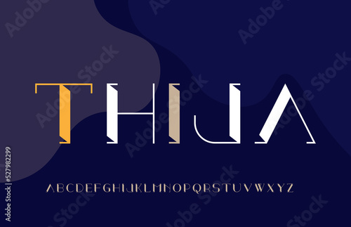 modern minimal typography letter logo template