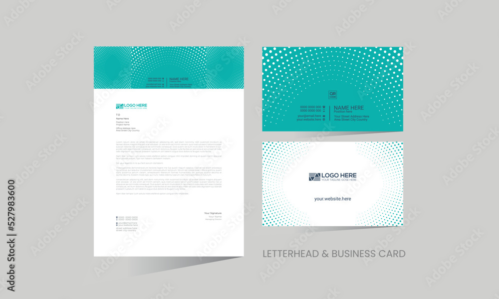 letterhead and business card design letterhead and business card design
