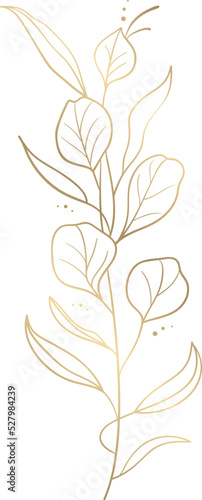 gold flower vector