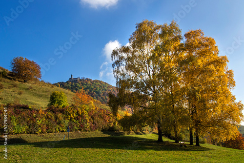 Herbststimmung an der Burg Teck, Owen