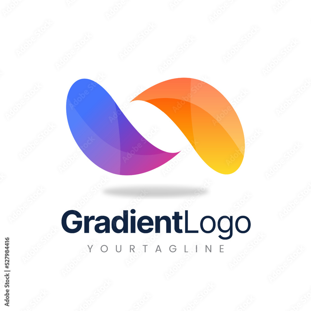 colorful logo design - letter mark logo - gradient logo colorful logo design - letter mark logo - gradient logo
